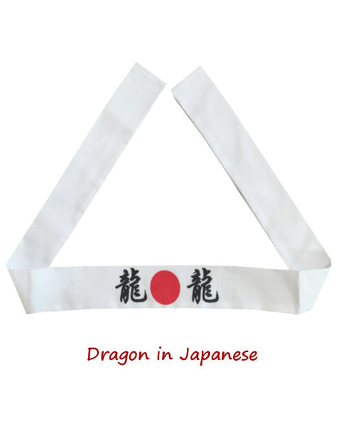 Japanese dragon headband, dragon headband