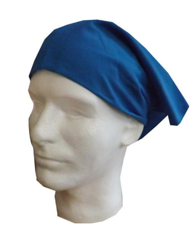 head wrap, blue head wrap, event head wrap