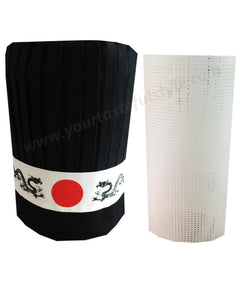 hibachi chef hat set, hibachi hat set, Teppan chef hat set