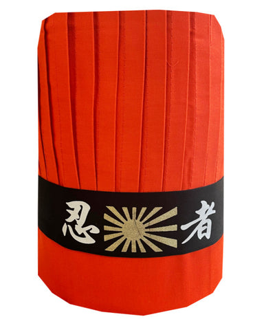 Orange chef tall hat set, Orange hibachi chef tall hat set